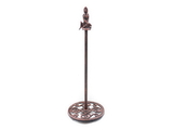 Handcrafted Model Ships K-1414D-RC-Toilet Rustic Copper Cast Iron Mermaid Extra Toilet Paper Stand 16"