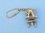 Handcrafted Model Ships K-226 Solid Brass Theodolite Key Chain 5"