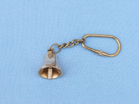 Handcrafted Model Ships K-228 Solid Brass Bell Key Chain 4"