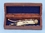 Handcrafted Model Ships K-235 Solid Brass/Copper Bosun Whistle 6" w/ Rosewood Box
