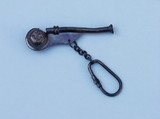 Handcrafted Model Ships K-237-Black Oil-Rubbed Bronze Whistle Key Chain 5