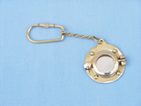 Handcrafted Model Ships K-239 Solid Brass Porthole Mirror Key Chain 5