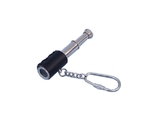 Handcrafted Model Ships K-250-CHL Chrome Spyglass with Leather Keychain 6