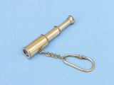 Handcrafted Model Ships K-250 Solid Brass Telescope Key Chain 6