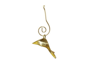 Handcrafted Model Ships K-257-x Solid Brass Dolphin Christmas Ornament 3"