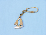 Handcrafted Model Ships K-269 Solid Brass Yacht Key Chain 5