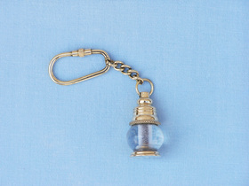 Handcrafted Model Ships K-290 Solid Brass Oil lamp Key Chain 5"