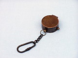 Handcrafted Model Ships K-302 Antique Copper Compass Key Chain with Lid 5