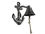 Handcrafted Model Ships K-4004-silver Rustic Silver Cast Iron Wall Mounted Anchor Bell 8"