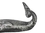 Handcrafted Model Ships K-49002-silver Antique Silver Cast Iron Whale Hook 6"
