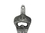 Handcrafted Model Ships K-49010-silver Antique Silver Cast Iron Wall Mounted Anchor Bottle Opener 3"