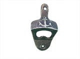 Handcrafted Model Ships K-49010-solid-dark-blue Rustic Dark Blue Cast Iron Wall Mounted Anchor Bottle Opener 3