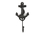 Handcrafted Model Ships K-665-black Rustic Black Cast Iron Anchor Hook 7"