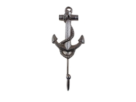 Handcrafted Model Ships K-665-cast iron Cast Iron Anchor Hook 7"