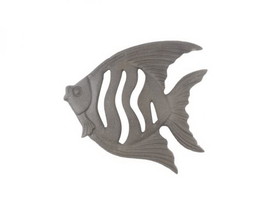 Handcrafted Model Ships K-9034A-cast-iron Cast Iron Angel Fish Kitchen Trivet 7"