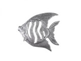 Handcrafted Model Ships K-9034A-silver Rustic Silver Cast Iron Angel Fish Kitchen Trivet 7