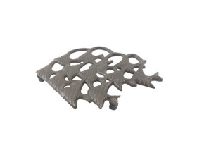 Handcrafted Model Ships K-9035A-cast-iron Cast Iron School of Fish Kitchen Trivet 6.5"