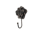 Handcrafted Model Ships K-9048-L-rc Rustic Copper Cast Iron Decorative Rose Hook 7