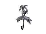 Handcrafted Model Ships K-9048-Silver Rustic Silver Cast Iron Palm Tree Beach Hook 8