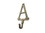 Handcrafted Model Ships K-9056-A-gold Rustic Gold Cast Iron Letter A Alphabet Wall Hook 6"