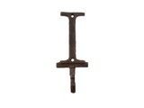 Handcrafted Model Ships K-9056-I-rc Rustic Copper Cast Iron Letter I Alphabet Wall Hook 6