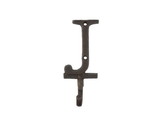 Handcrafted Model Ships K-9056-J-rc Rustic Copper Cast Iron Letter J Alphabet Wall Hook 6