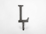 Handcrafted Model Ships K-9056-L-Cast-Iron Cast Iron Letter L Alphabet Wall Hook 6