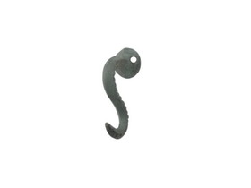 Handcrafted Model Ships K-9099-bronze Antique Bronze Cast Iron Octopus Tentacle Decorative Metal Wall Hook 4.5"