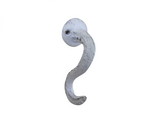 Handcrafted Model Ships K-9099-w Whitewashed Cast Iron Octopus Tentacle Decorative Metal Wall Hook 4.5