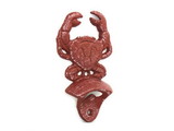 Handcrafted Model Ships K-9112-ww-red Red Whitewashed Cast Iron Wall Mounted Crab Bottle Opener 6