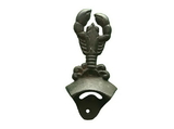 Handcrafted Model Ships K-9113-cast-iron Cast Iron Wall Mounted Lobster Bottle Opener 6