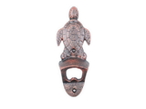 Handcrafted Model Ships K-9114-RC Rustic Copper Cast Iron Wall Mounted Sea Turtle Bottle Opener 6