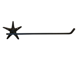 Handcrafted Model Ships K-9209-P-Cast-Iron Cast Iron Starfish Wall Mounted Paper Towel Holder 18"
