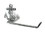 Handcrafted Model Ships K-9210-silver Antique Silver Cast Iron Anchor Toilet Paper Holder 10"