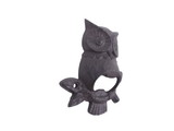 Handcrafted Model Ships K-9222-Owl-cast-iron Cast Iron Owl Wall Mounted Bottle Opener 6"