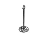 Handcrafted Model Ships k-9233-Silver-T Rustic Silver Cast Iron Sitting Owl Bathroom Extra Toilet Paper Stand 16