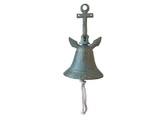 Handcrafted Model Ships K-9401-bronze Antique Bronze Cast Iron Wall Hanging Anchor Bell 8