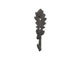 Handcrafted Model Ships K-9913A-cast-iron Cast Iron Oak Tree Leaf with Acorns Decorative Metal Tree Branch Hook 6.5