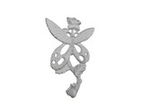 Handcrafted Model Ships K-9921-w Whitewashed Cast Iron Butterfly on a Branch Decorative Metal Wall Hook 6.5
