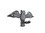 Handcrafted Model Ships K-9924-silver Rustic Silver Cast Iron Flying Owl Decorative Metal Talons Wall Hooks 6"