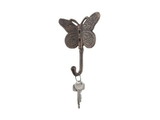 Handcrafted Model Ships K-9926-rc Rustic Copper Cast Iron Butterly Decorative Metal Wall Hook 5