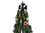 Handcrafted Model Ships Lifering-15inch-316-XMASS Dark Blue Lifering with White Bands Christmas Tree Topper Decoration