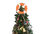 Handcrafted Model Ships Lifering-15inch-322-XMASS Orange Lifering with White Bands Christmas Tree Topper Decoration