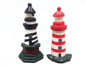 Handcrafted Model Ships Magnet - 102-black Wooden Cape Hatteras and Assateague Lighthouse Kitchen Magnets 4"