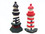 Handcrafted Model Ships Magnet - 102-black Wooden Cape Hatteras and Assateague Lighthouse Kitchen Magnets 4"