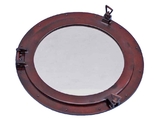 Handcrafted Model Ships MC-1967-24-AC-W Deluxe Class Antique Copper Porthole Window 24