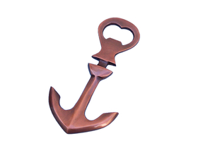 Handcrafted Model Ships MC-1990A-AC Antique Copper Anchor Bottle Opener 5"