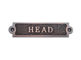 Handcrafted Model Ships MC-2203-AC Antique Copper Head Sign 6"
