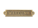 Handcrafted Model Ships MC-2208-AN Antique Brass Welcome Sign 6