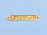 Handcrafted Model Ships MC-2208-Brass Solid Brass Welcome Sign 5